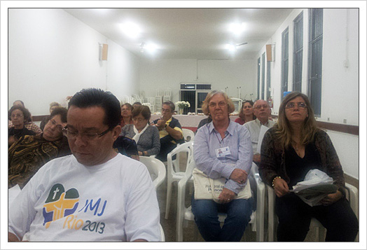 Pe. Tarcisio realiza palestra sobre 11º Plano de Pastoral na Paróquia Nossa Senhora Aparecida
