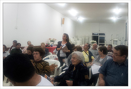 Pe. Tarcisio realiza palestra sobre 11º Plano de Pastoral na Paróquia Nossa Senhora Aparecida