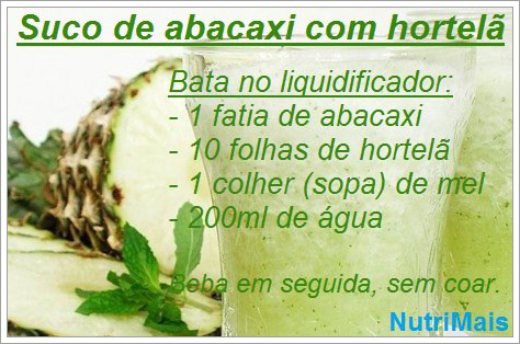 Suco de Hortelã